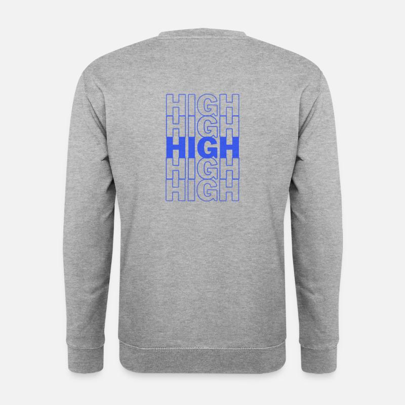 "HIGH" blue - Unisex Sweatshirt - salt & pepper