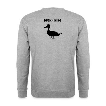 Canard Canard - Look King Partner - Sweat-shirt Unisexe - gris chiné - Dos - Michal (187cm)