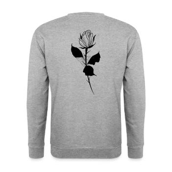 Pink tattoo - Unisex Sweatshirt - salt & pepper - Back - Michal (187cm)
