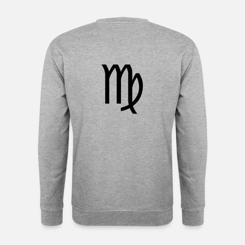 Jungfrau - Unisex Pullover - Weißgrau meliert