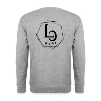 LC Digital N - Dos - Sweat-shirt Unisexe - gris chiné - Dos - Michal (187cm)