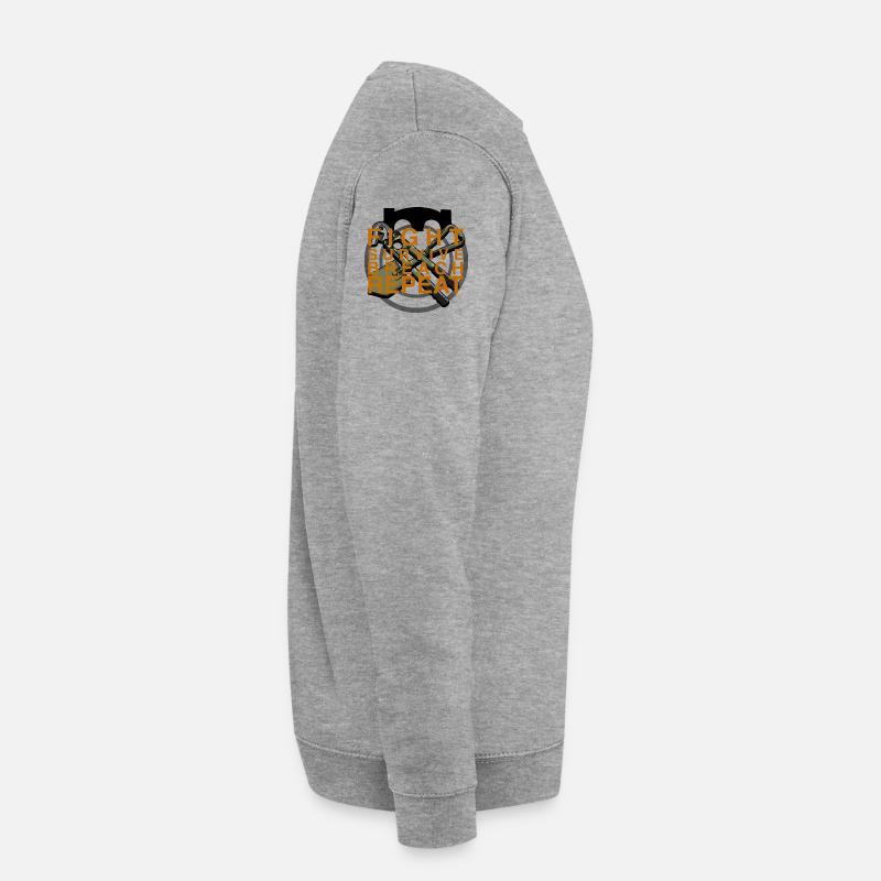 Kampf Überleben Durchbrechen Wiederholen - Unisex Pullover - Weißgrau meliert