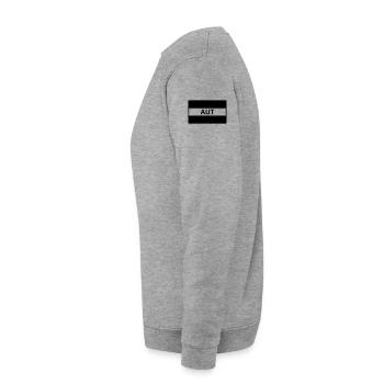 Österreich /Österreichische Taktische Flagge - AUT - Unisex Pullover - Weißgrau meliert - Links
