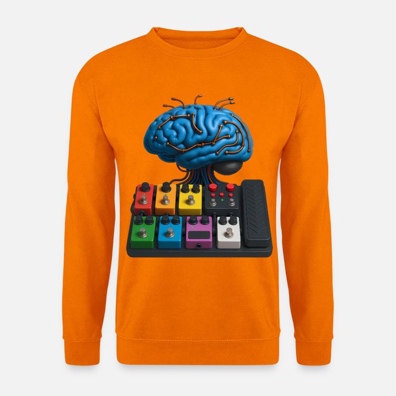 BRAIN PEDALBOARD – Ton & Sehen - Unisex Pullover - Orange