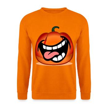 Kürbis Mund - Unisex Pullover - Orange - Vorne
