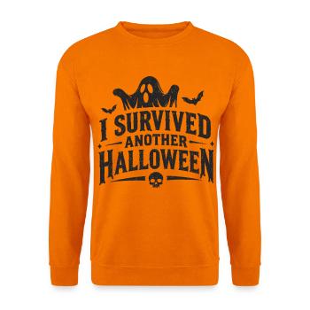 I Survived Another Halloween Gespenst - Unisex Pullover - Orange - Vorne