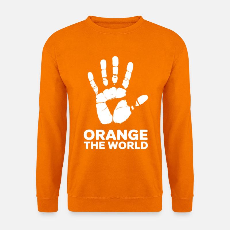 Orange The World - Unisex Pullover - Orange