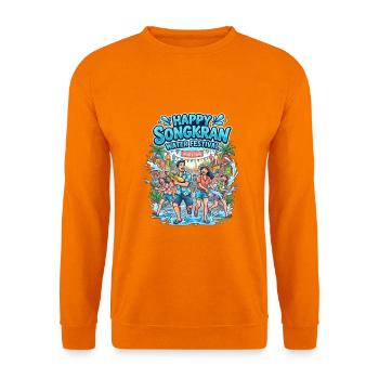 Happy Songkran Wasser Festival - Unisex Pullover - Orange - Vorne