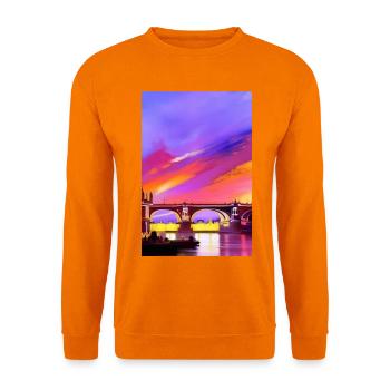 Bridges in London - Unisex Sweatshirt - orange - Front