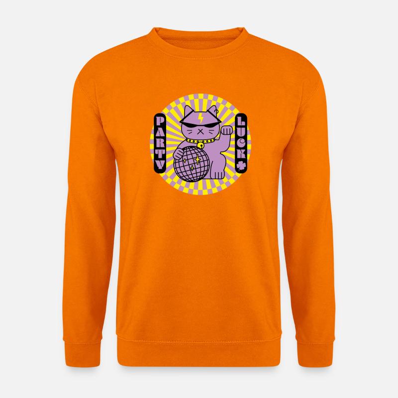 Party Glückskatze - Unisex Pullover - Orange