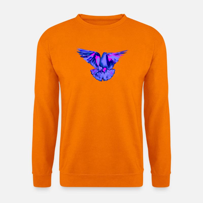 Taube blau - Unisex Pullover - Orange