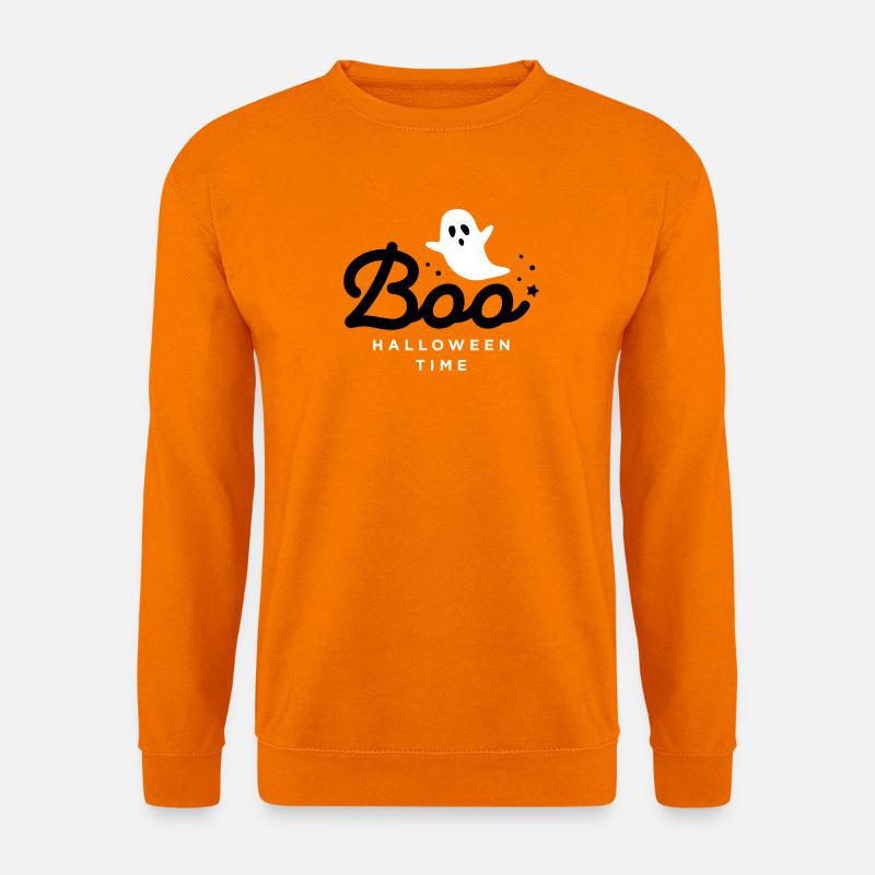 Niedlicher Geist Halloween-Illustration - Unisex Pullover - Orange