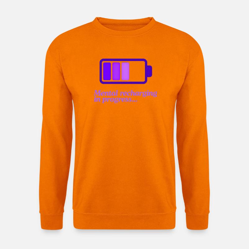 Mind Ladeakku-Symbol - Unisex Pullover - Orange