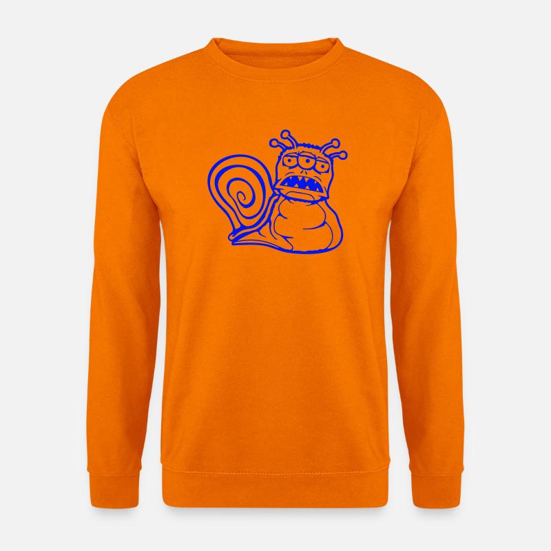 Schnecke Alien Monster Halloween Außerirdischer - Unisex Pullover - Orange