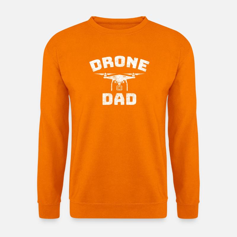 Papa Drone Dad Drohne - Unisex Pullover - Orange