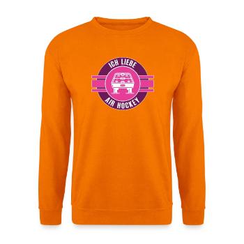 Ich Liebe Air Hockey Air Hockeyspielerin Team - Unisex Pullover - Orange - Vorne
