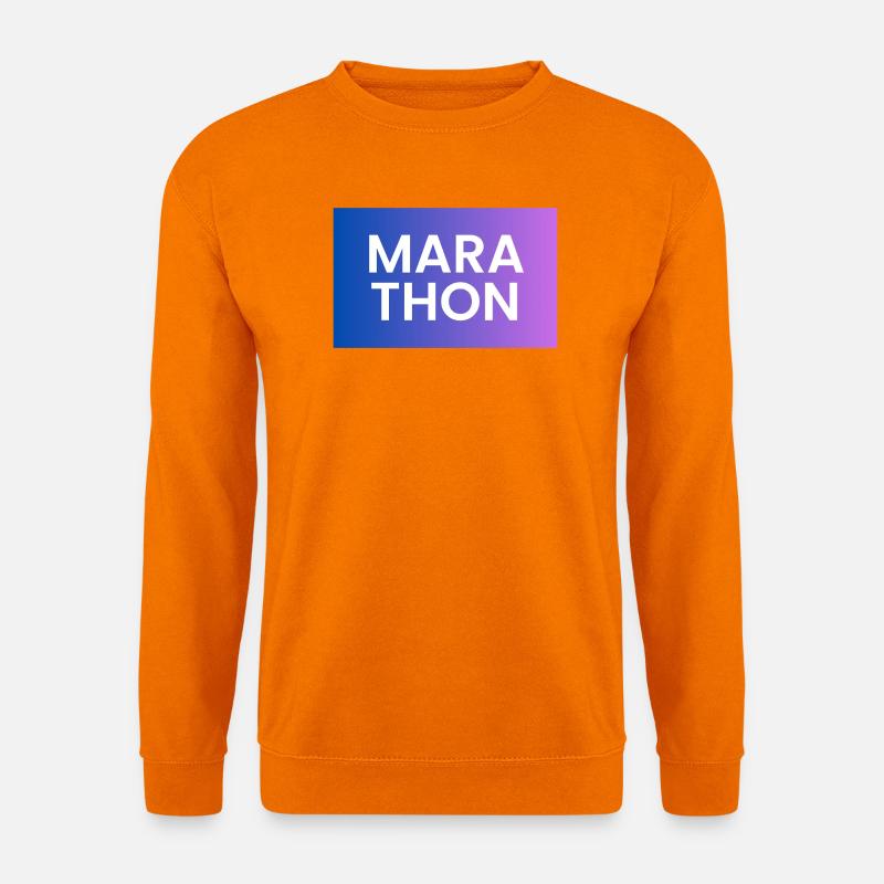 Marathon Gradient Shirt Design - Unisex Pullover - Orange