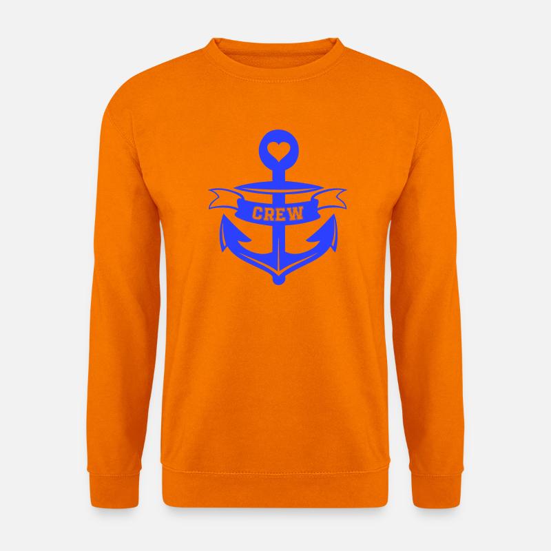 Herzanker Crew Emblem - Unisex Pullover - Orange
