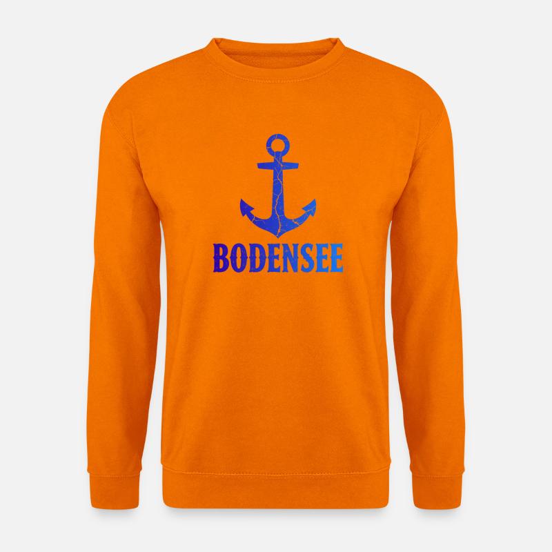 Anker Bodensee Urlaub Schiff - Unisex Pullover - Orange