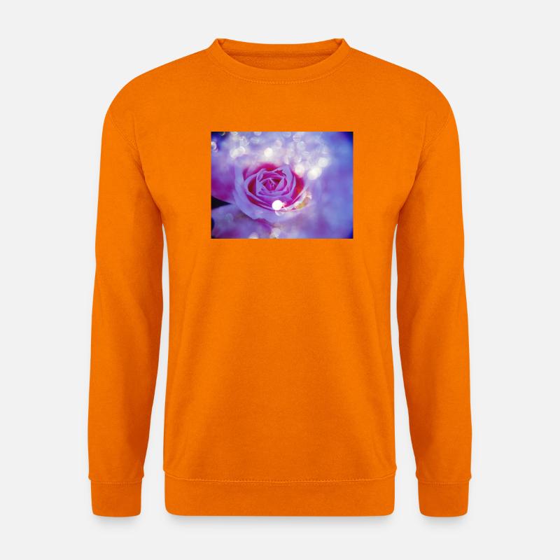 Roses helle Mehrfachbelichtung - Unisex Pullover - Orange