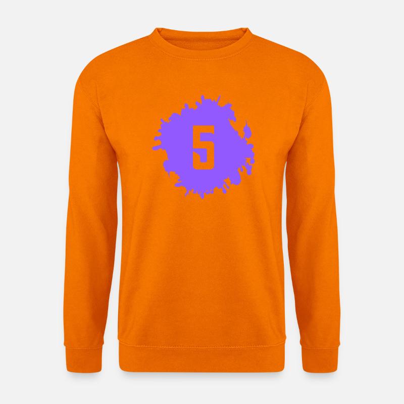 Fünf-Farbexplosion Lila - Unisex Pullover - Orange