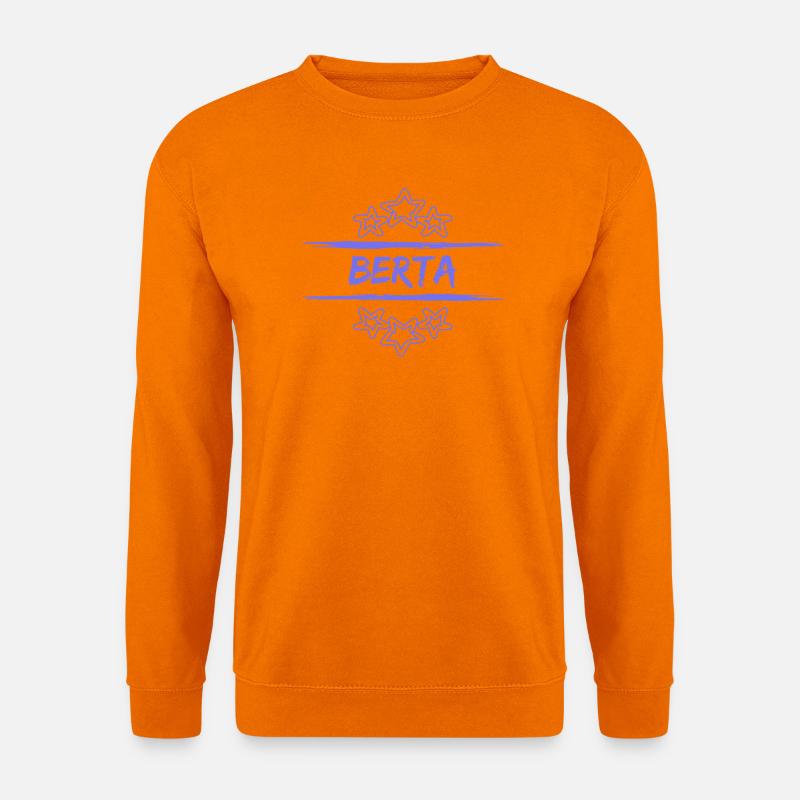 Berta Berta - Unisex Pullover - Orange