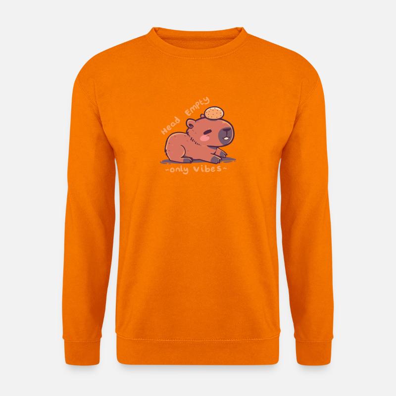Head Empty Only Vibes - Unisex Sweatshirt - orange