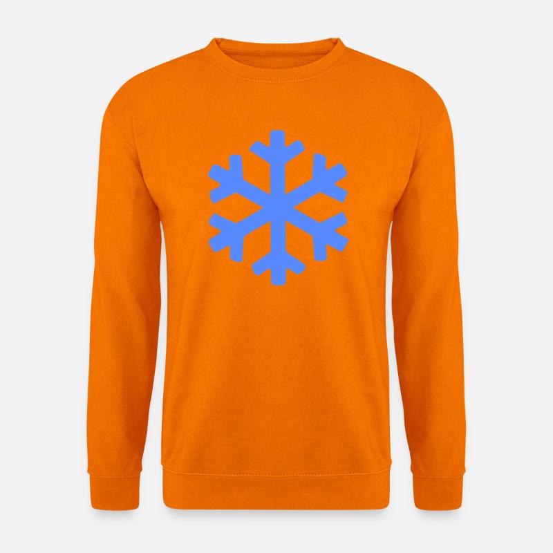 Winterkristall Schneeflocke - Unisex Pullover - Orange