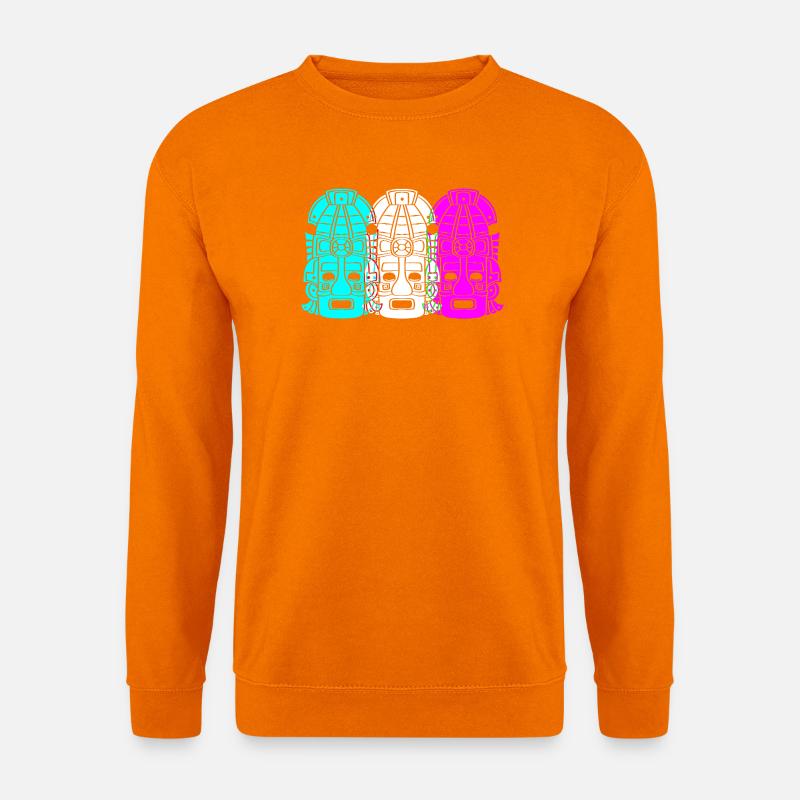 Maya kalender aztec Inka - Unisex Pullover - Orange