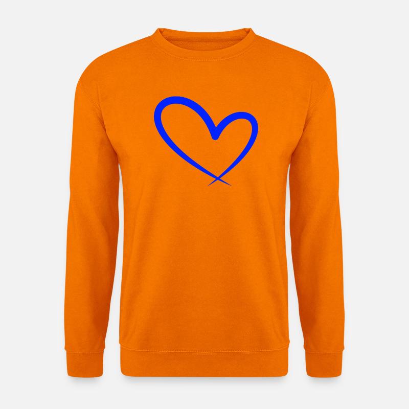 Herz Symbol Liebe - Unisex Pullover - Orange