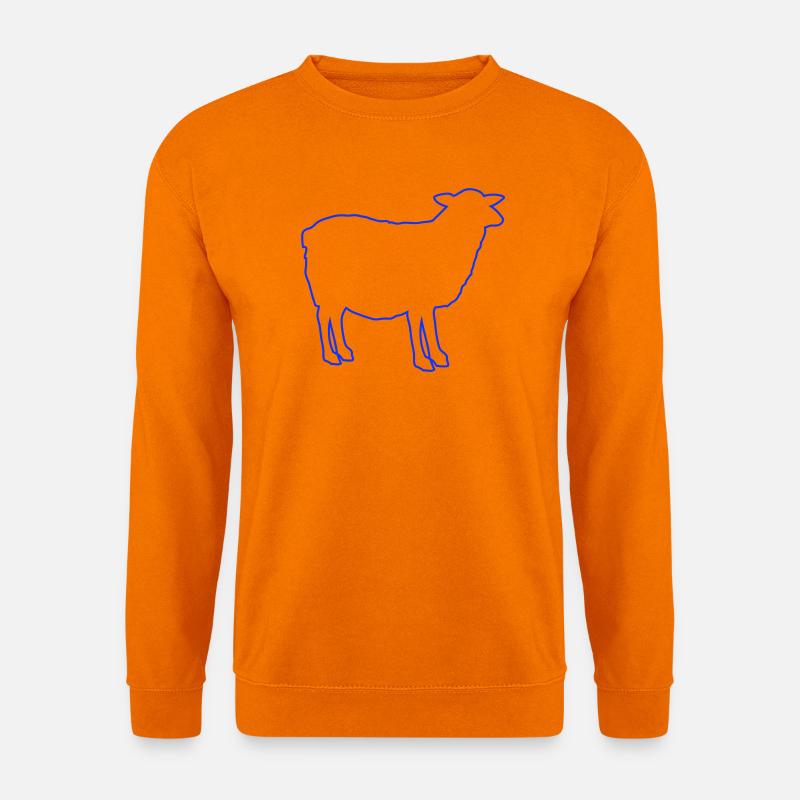 Schaf Silhouette - Unisex Pullover - Orange