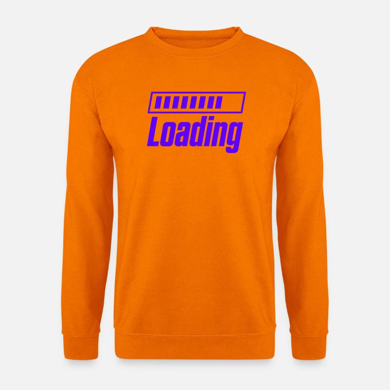 Loading Ladebalken Motiv - Unisex Pullover - Orange