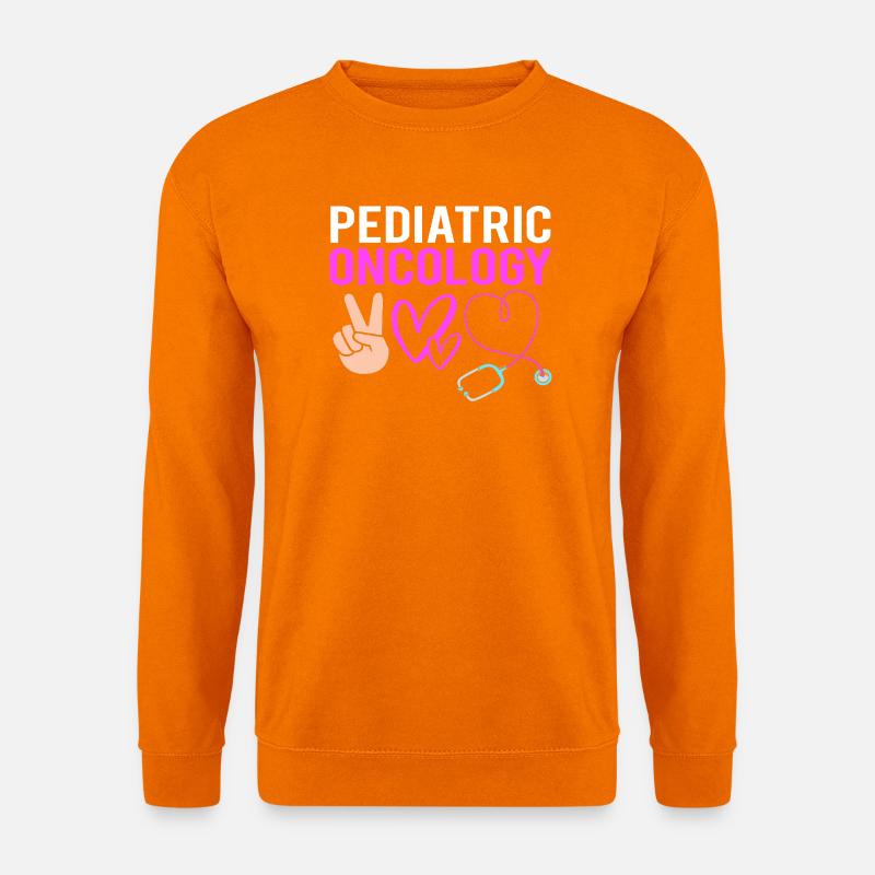 Kinderkrebs Krebs-Überlebender Krebs stinkt - Unisex Pullover - Orange