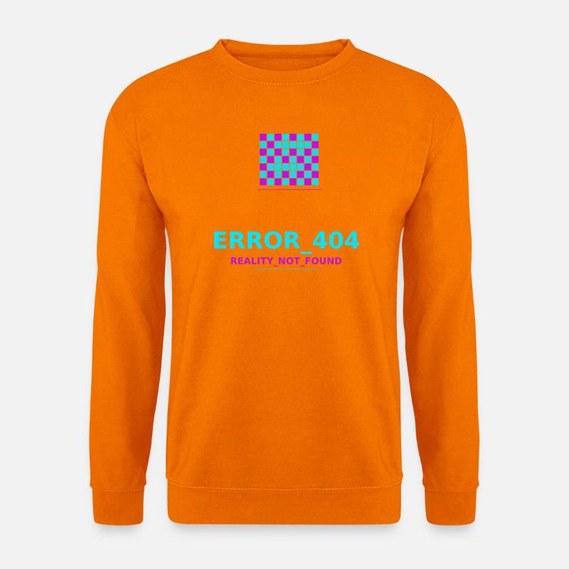 Error 404 Reality Lost - Unisex Sweatshirt - orange