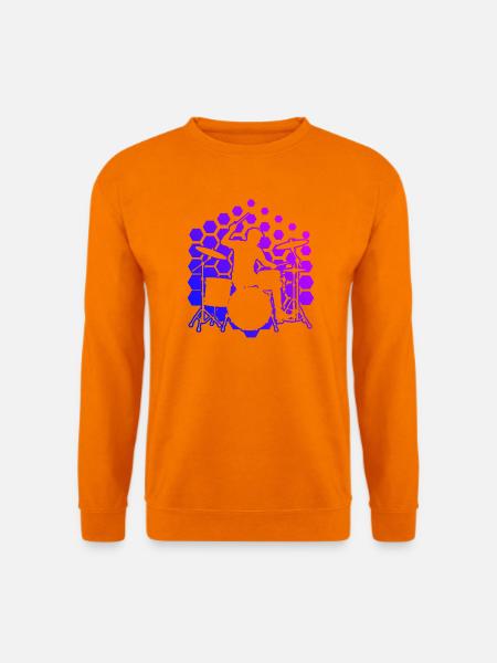 Geschenkidee für den Percussionisten mit Drumming - Unisex Pullover - Orange