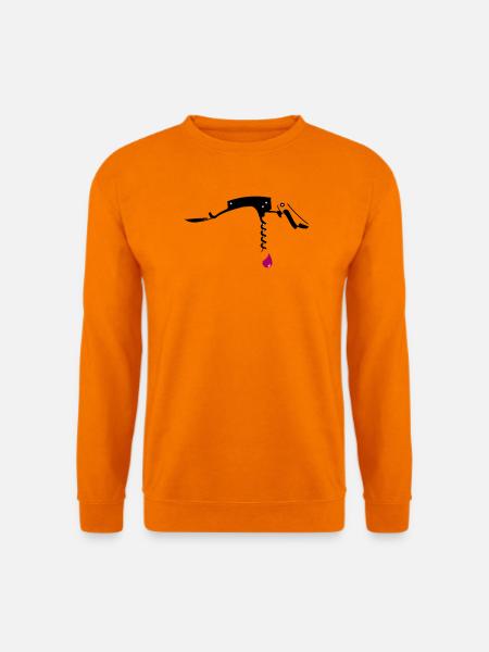Kellnermesser mit Tropfen - Unisex Pullover - Orange