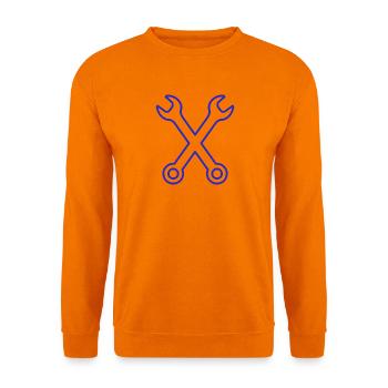 Schraubenschlüssel - Unisex Pullover - Orange - Vorne