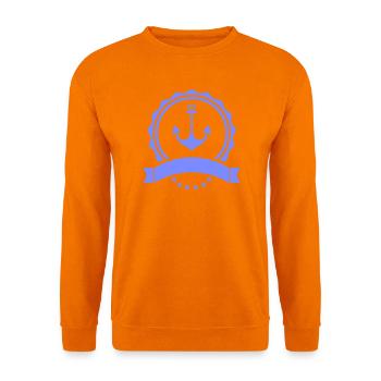 Anker abzeichen Nautik Logo - Unisex Pullover - Orange - Vorne