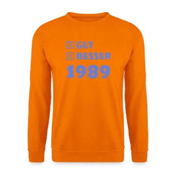 1989 - Unisex Pullover - Orange - Vorne
