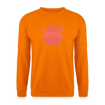 Habiba als Spruch - Unisex Pullover - Orange - Vorne