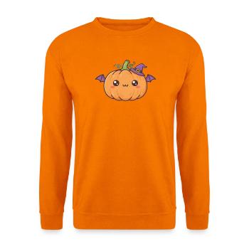 Halloween Kürbis - Unisex Pullover - Orange - Vorne