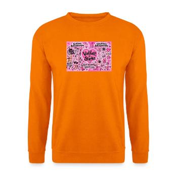 Vielfalt ist Stärke Herzdesign - Unisex Pullover - Orange - Vorne