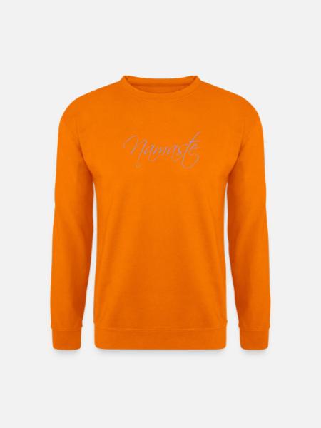 Namaste Schrift - Unisex Pullover - Orange