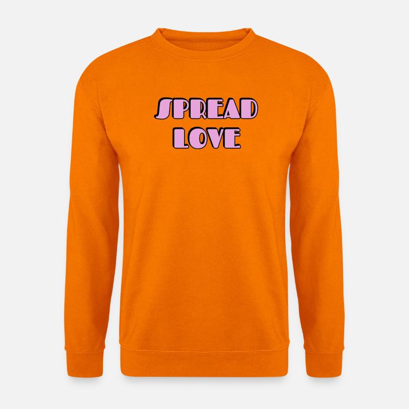 Spread Love Typografie - Unisex Pullover - Orange