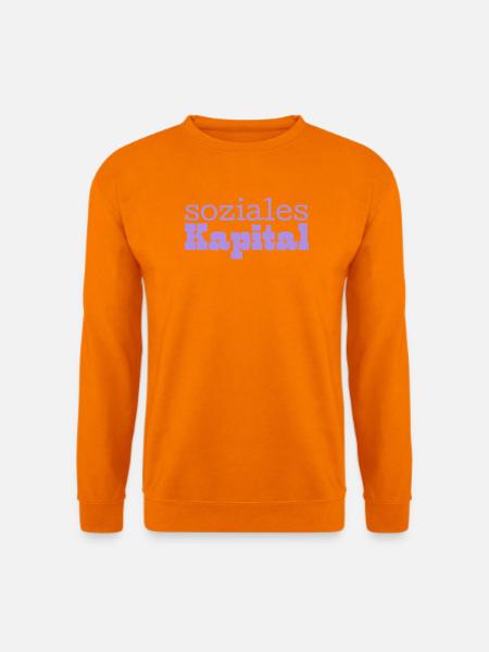 Soziales Kapital lila - Unisex Pullover - Orange