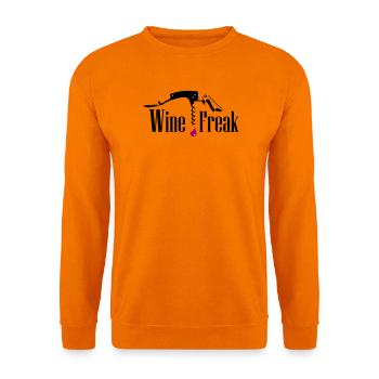 wine freak - Unisex Pullover - Orange - Vorne