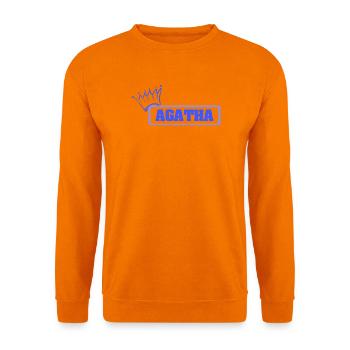 Agatha als Tochter - Unisex Pullover - Orange - Vorne