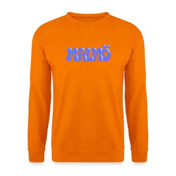 Malmö Retro Blue Periwinkle Wildleder - Unisex Pullover - Orange - Vorne