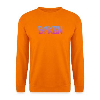 Gradient Fahrradlogo mit Bike Silhouette - Unisex Pullover - Orange - Vorne