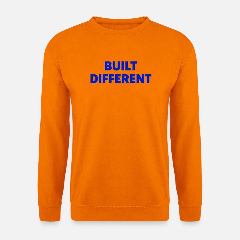 Built Different Motivation Style - Unisex Pullover - Orange